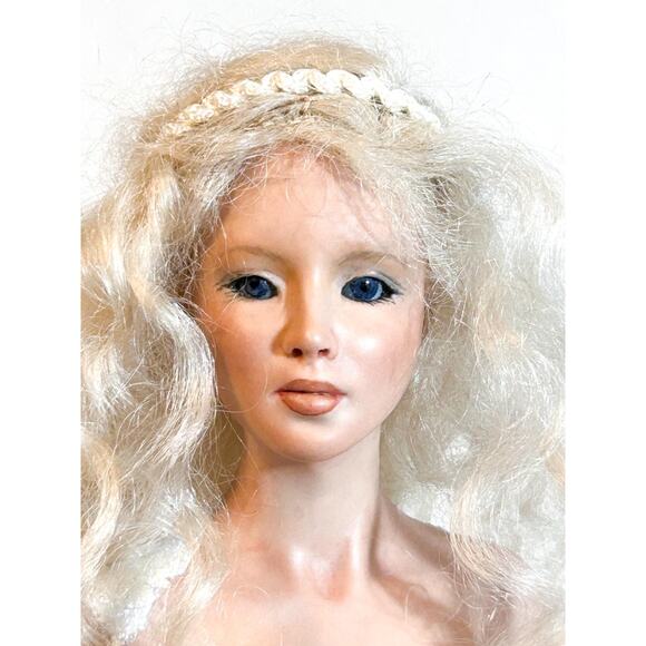 Vtg Mermaid Artist Doll OOAK Dottie Dunsmore Sculpture Fantasy Art Figurine - Picture 10 of 10
